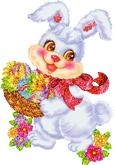 coniglio pasquale glitterato